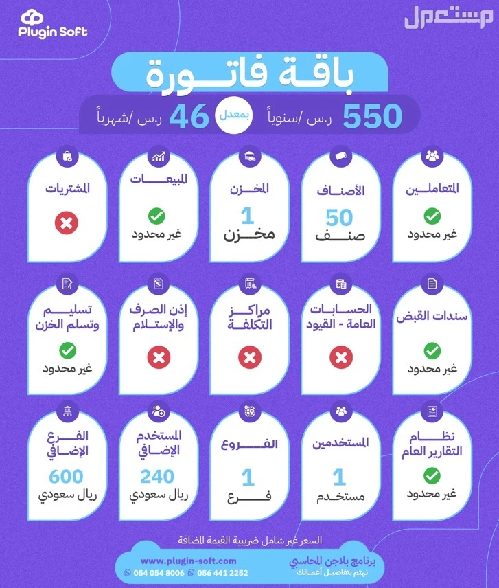 اتخذ قرارات مالية مستنيرة مع بلاجن المحاسبى يبدا م 550 ر.س