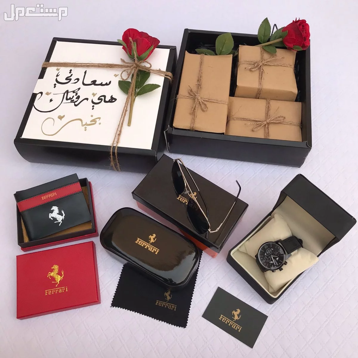 اطقم رجاليه فاخره وانيقه هدايا تكشخ ساعه رجالي
