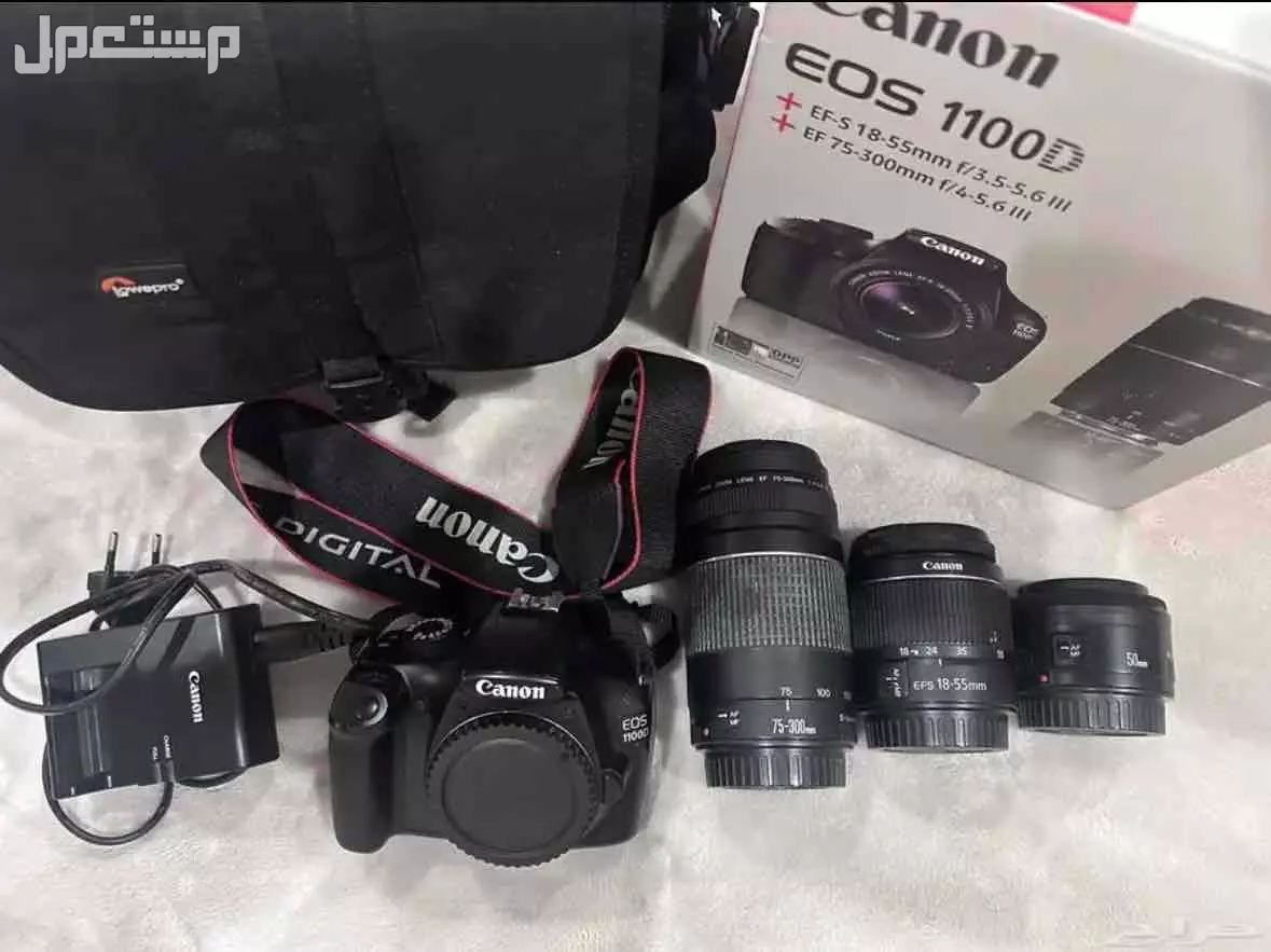 كاميرا كانون EOS 1100D  في الطائف بسعر 1200 ريال سعودي