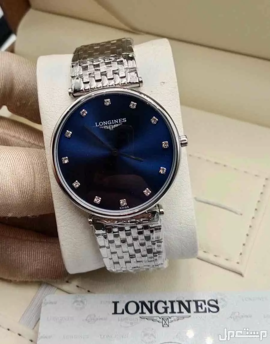 ساعات رجالي ماركة longines ماستر كوالتي جلد وستيل