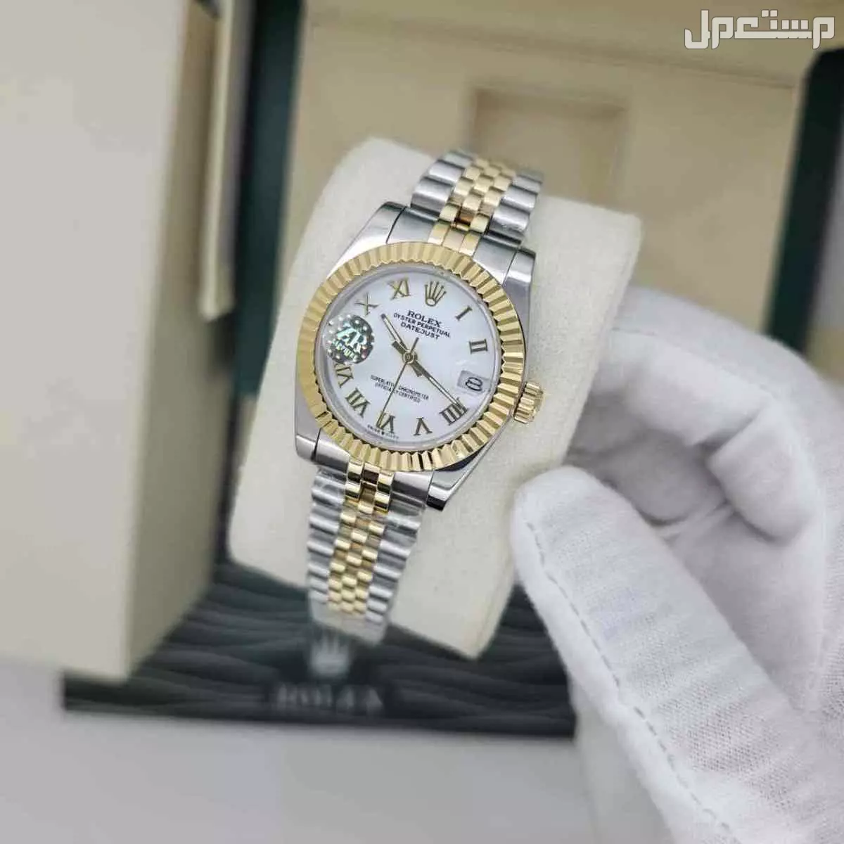 جديدنا غير 👏🏻👏🏻🔝🔥  ماركة رولكس  💎. موديل ديجست النسائي الأكثر طلباً 🔥 . موديل DATE JUST  تقليد درجه اولى - مكينه اوتوماتيك  . ستانليس استيل - اللون ثابت . مقاس 31mm نسائي