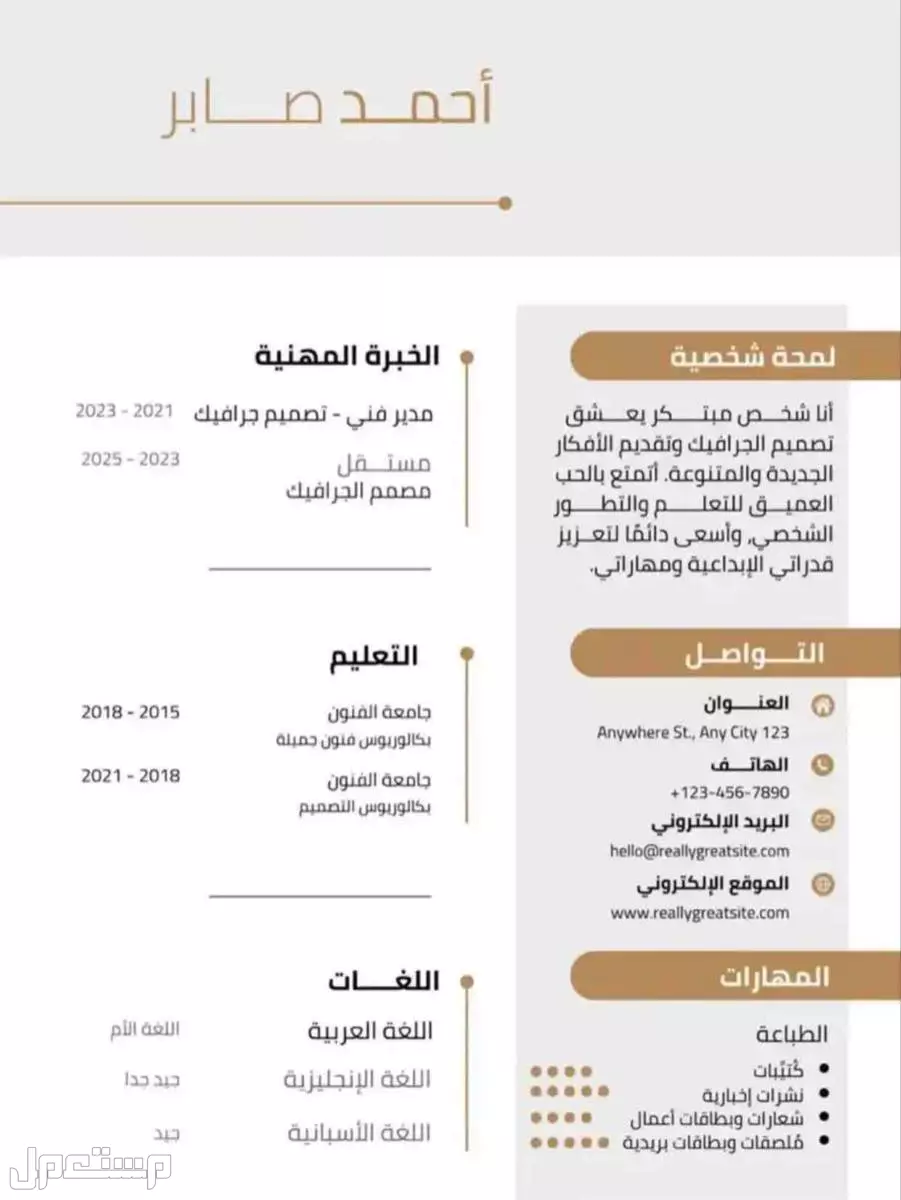 تصميم سيرة ذاتية احترافية في الرياض بسعر رمزي