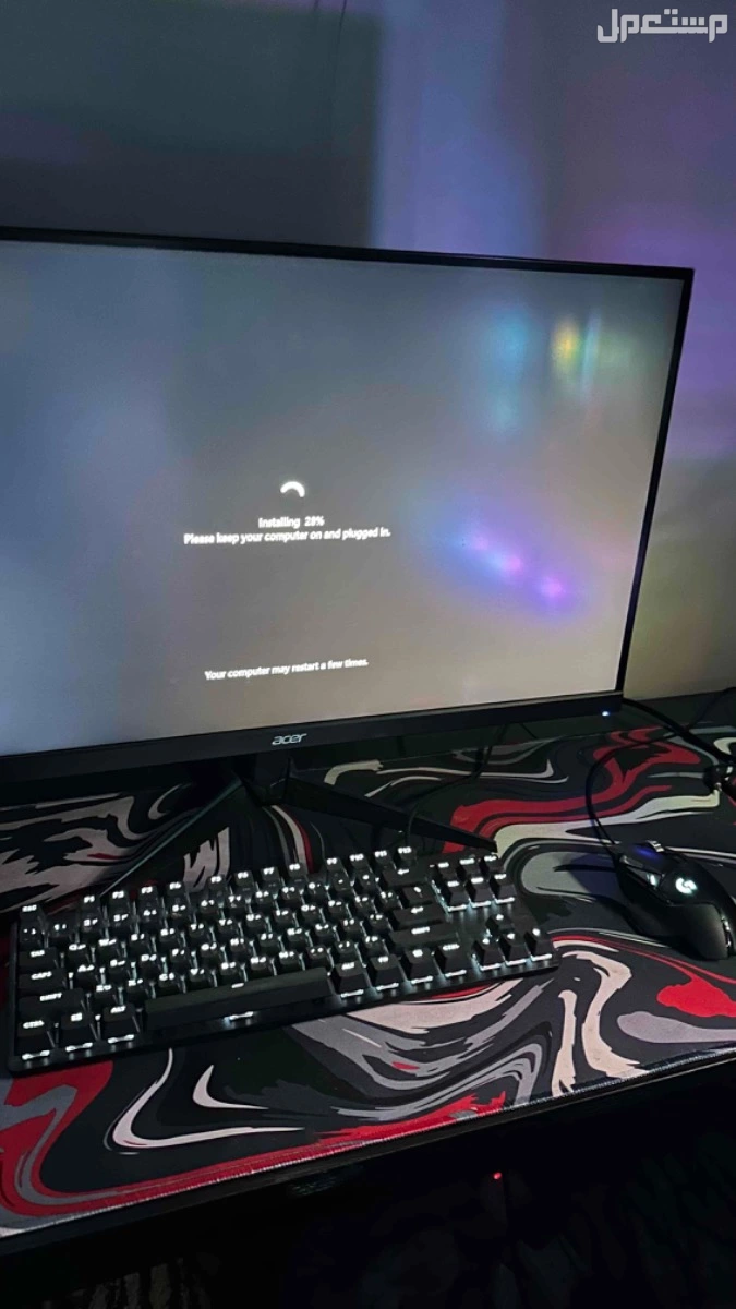 بي سي قيمنق نظيف وقوي pc مع كامل ملحقاته