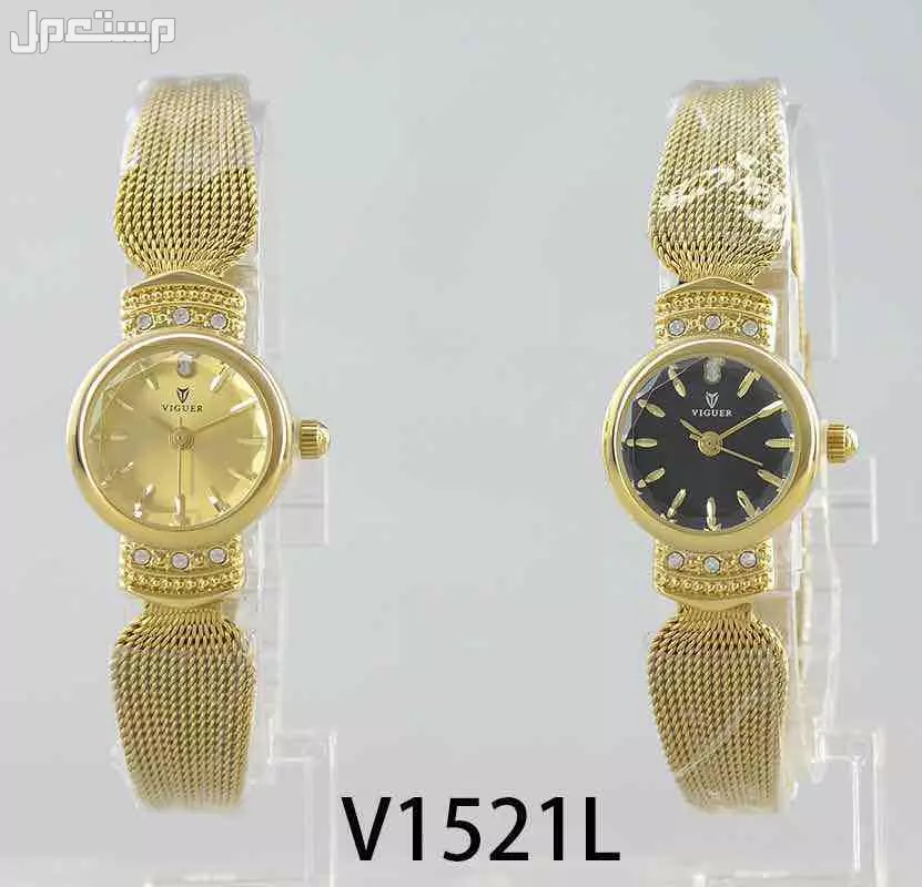 عرض 3 ساعات نسائي ستيل مع فصوص وضمان