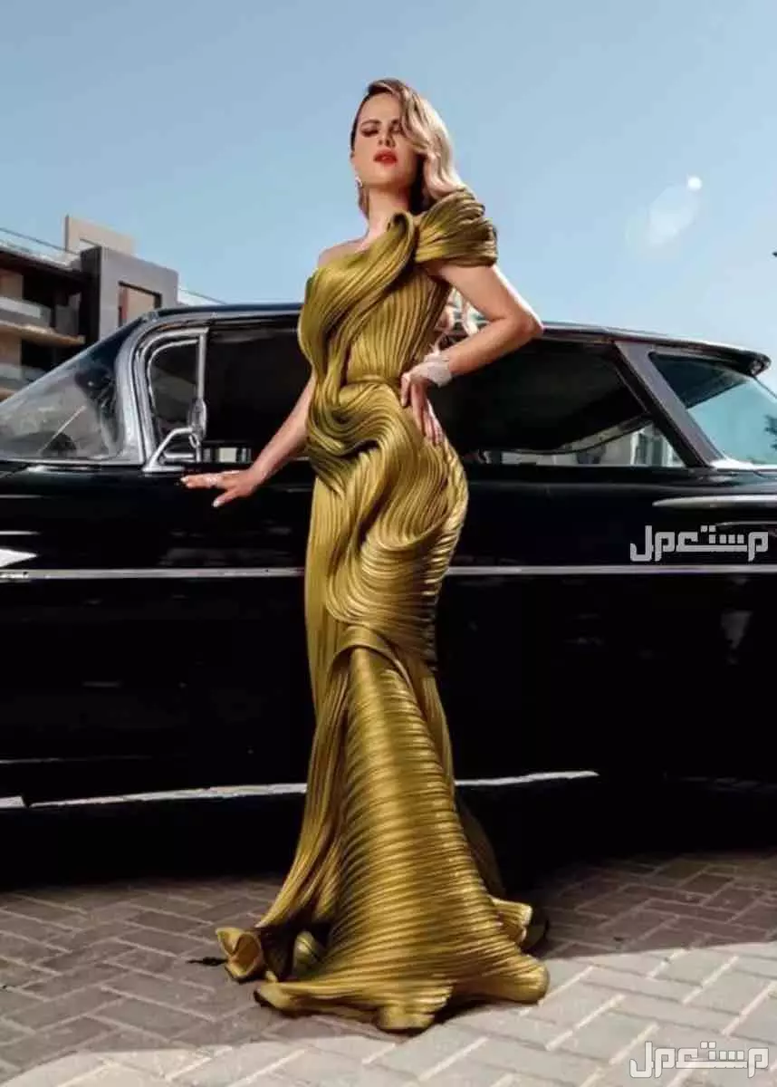 فستان من المصمم فؤاد سركيس مقاس 44 يوجد كامل المرفقات نظيف ملبوس مره وحده سنة الشراء 2023 بسعر 6000