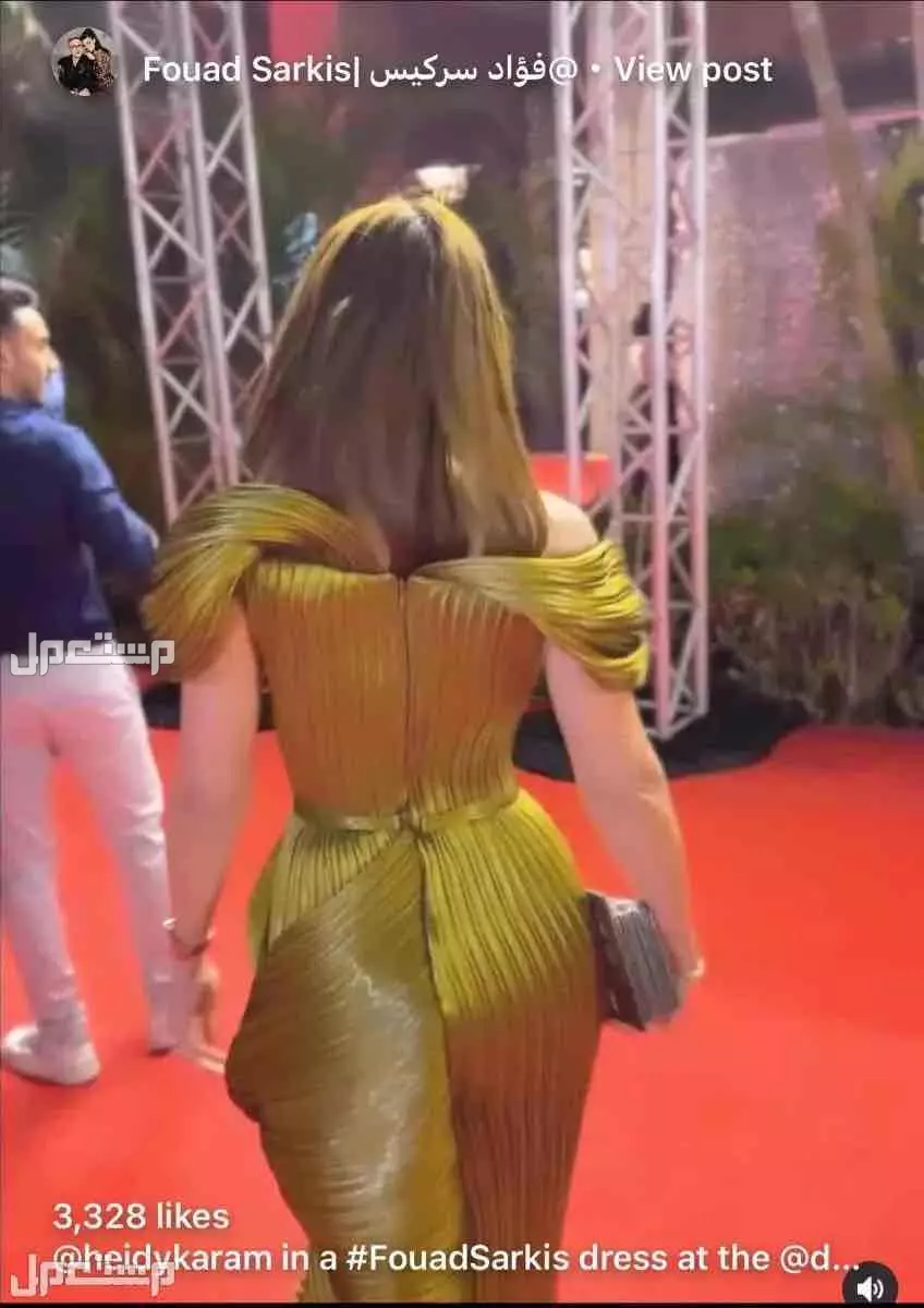 فستان من المصمم فؤاد سركيس مقاس 44 يوجد كامل المرفقات نظيف ملبوس مره وحده سنة الشراء 2023 بسعر 6000