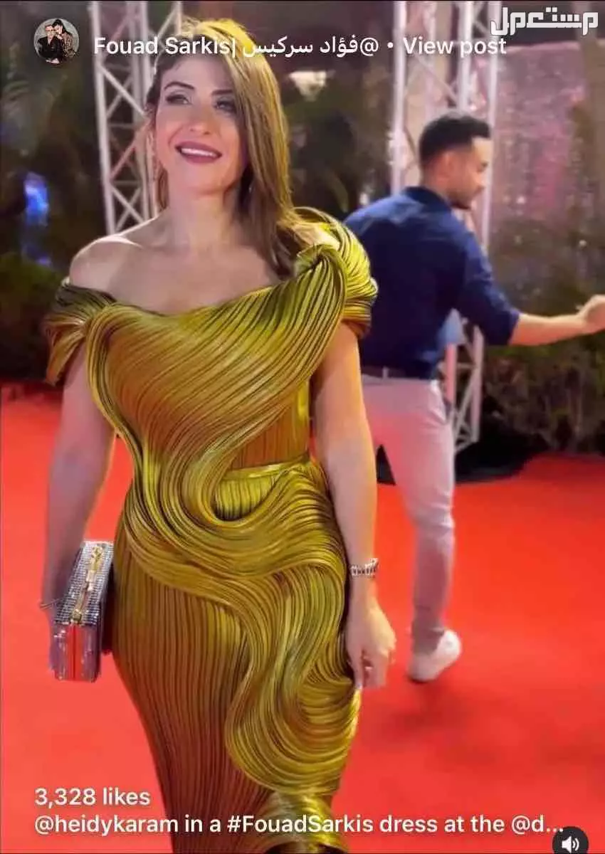 فستان من المصمم فؤاد سركيس مقاس 44 يوجد كامل المرفقات نظيف ملبوس مره وحده سنة الشراء 2023 بسعر 6000