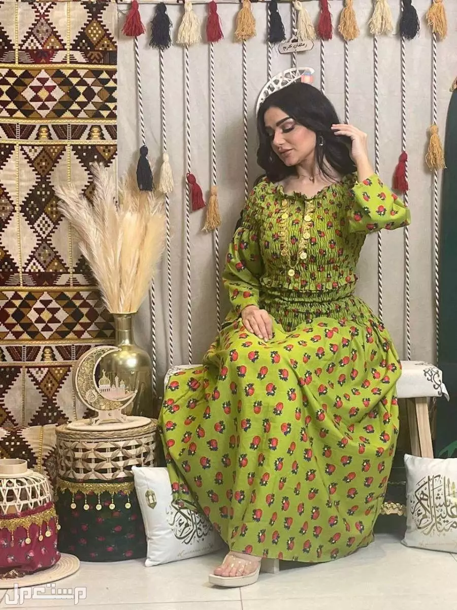 فساتين شالكي رمضانية دبل كلوش مقاسين