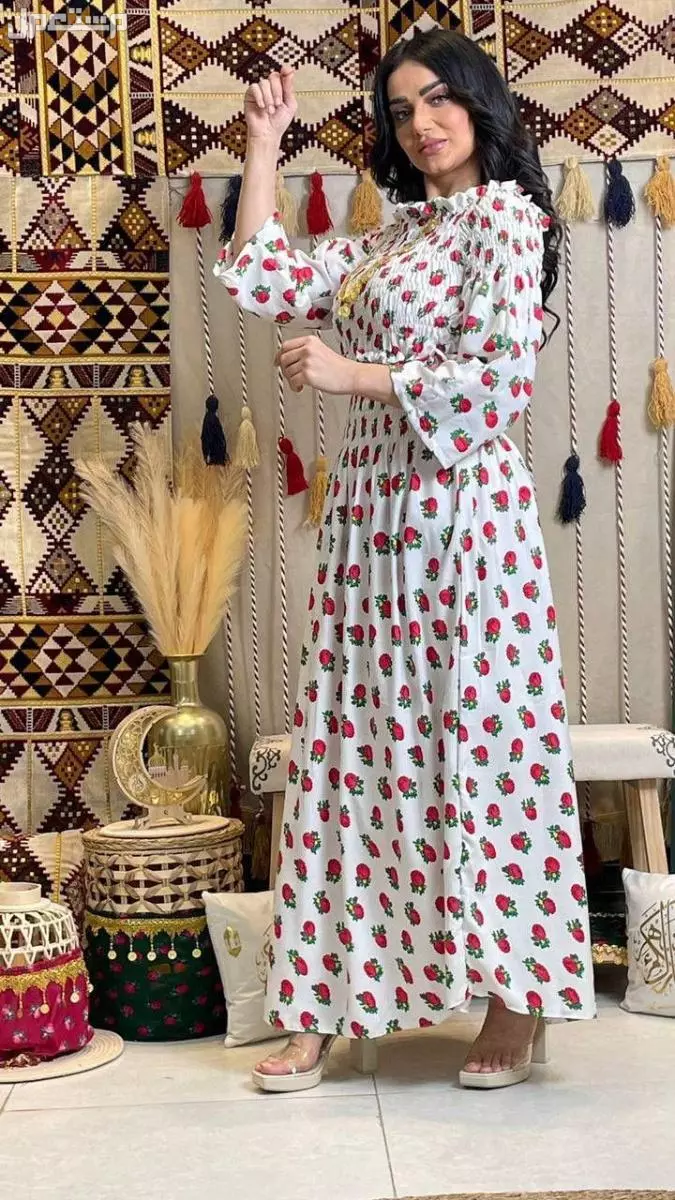 فساتين شالكي رمضانية دبل كلوش مقاسين
