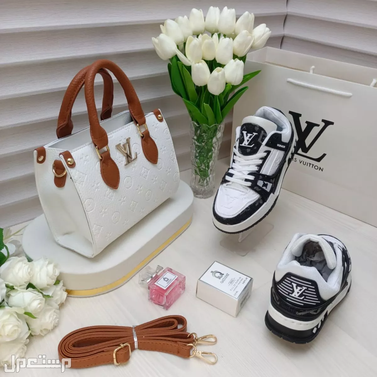 255ريال.*«  عــ🎁ــروضنا مستمره»* لعشاق التألق والاناقه 1️⃣شنط راقيه ماركة لويس فيتون خامه جلديه عالية الجوده. 2️⃣شوز سبورت عالي الجودة ماركة لويس فيتون -مقاسات من 36 الى41  #_ الملحقات :-♕