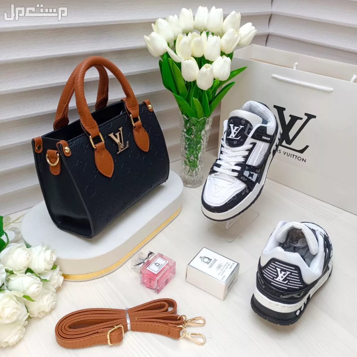 255ريال.*«  عــ🎁ــروضنا مستمره»* لعشاق التألق والاناقه 1️⃣شنط راقيه ماركة لويس فيتون خامه جلديه عالية الجوده. 2️⃣شوز سبورت عالي الجودة ماركة لويس فيتون -مقاسات من 36 الى41  #_ الملحقات :-♕