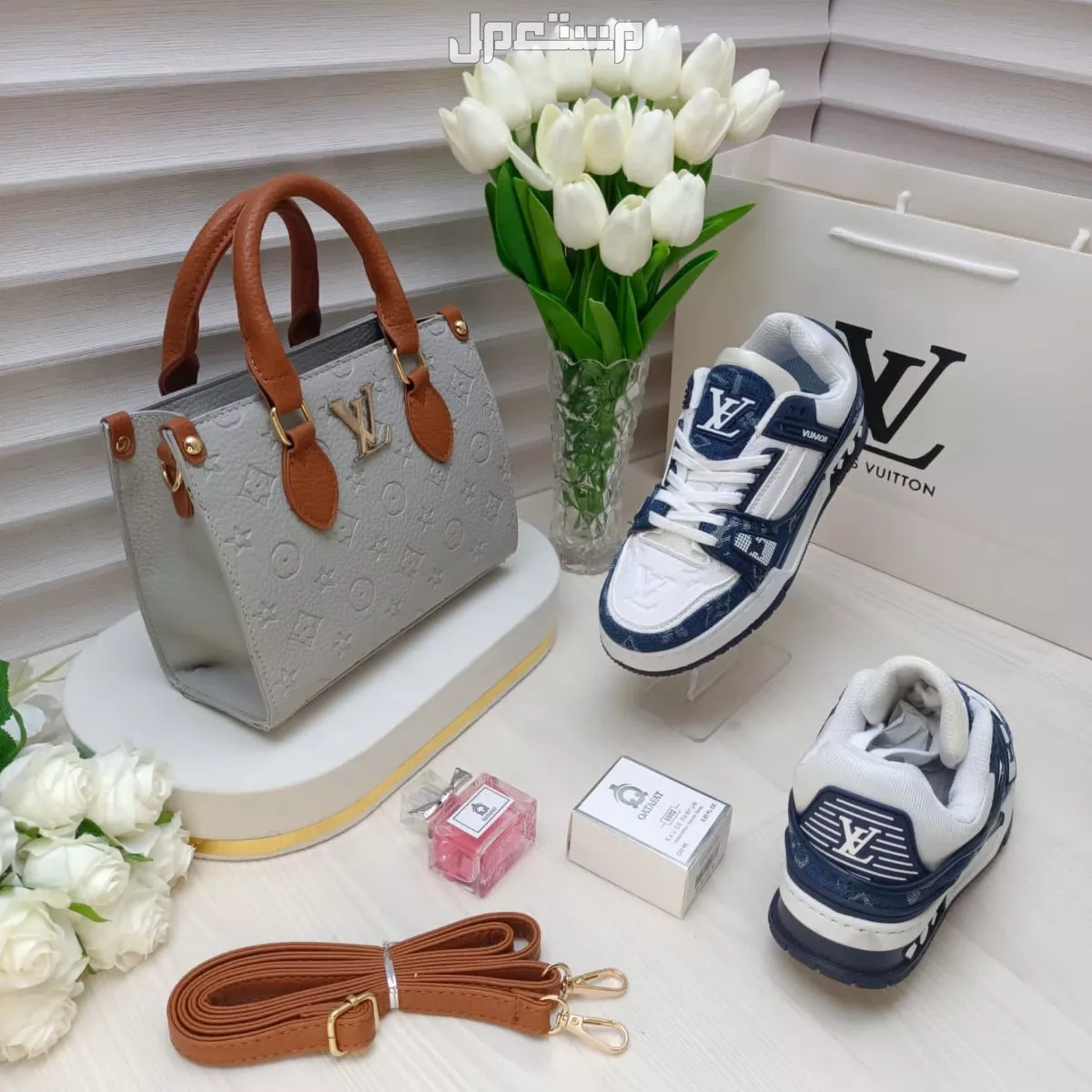 255ريال.*«  عــ🎁ــروضنا مستمره»* لعشاق التألق والاناقه 1️⃣شنط راقيه ماركة لويس فيتون خامه جلديه عالية الجوده. 2️⃣شوز سبورت عالي الجودة ماركة لويس فيتون -مقاسات من 36 الى41  #_ الملحقات :-♕
