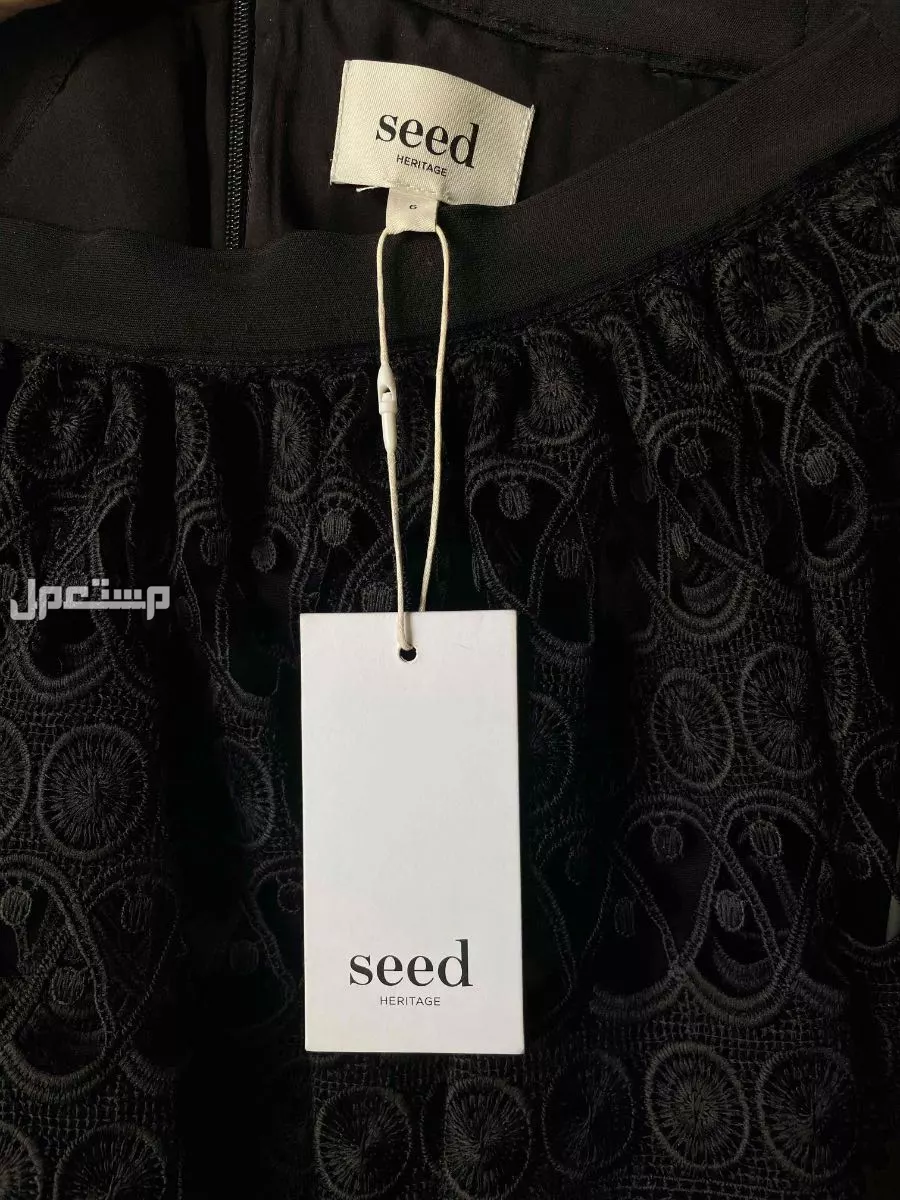 فستان اسود ماركة seed بسعر 300 ريال
