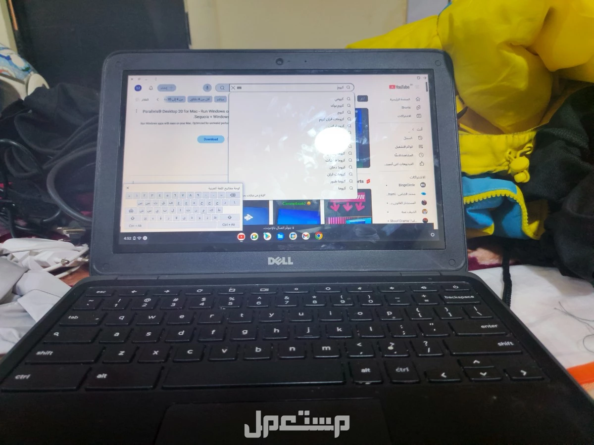 الدمام حي الاثيرللبيع جهاز chromebook 11 3180 موديل 2018حاله كويسه  كروم بوك حاله كويسه ب400ريال