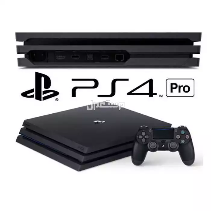 جهاز تشغيل العاب الفيديو PlayStation 4 برو من سوني، سعة تخزين 1 تيرابايت، وحدة تحكم واحدة  الميزات والتفاصيل العلامة التجارية: سوني جهاز التشغيل: PlayStation 4 اللون: أسود سعة القرص الصلب: 1