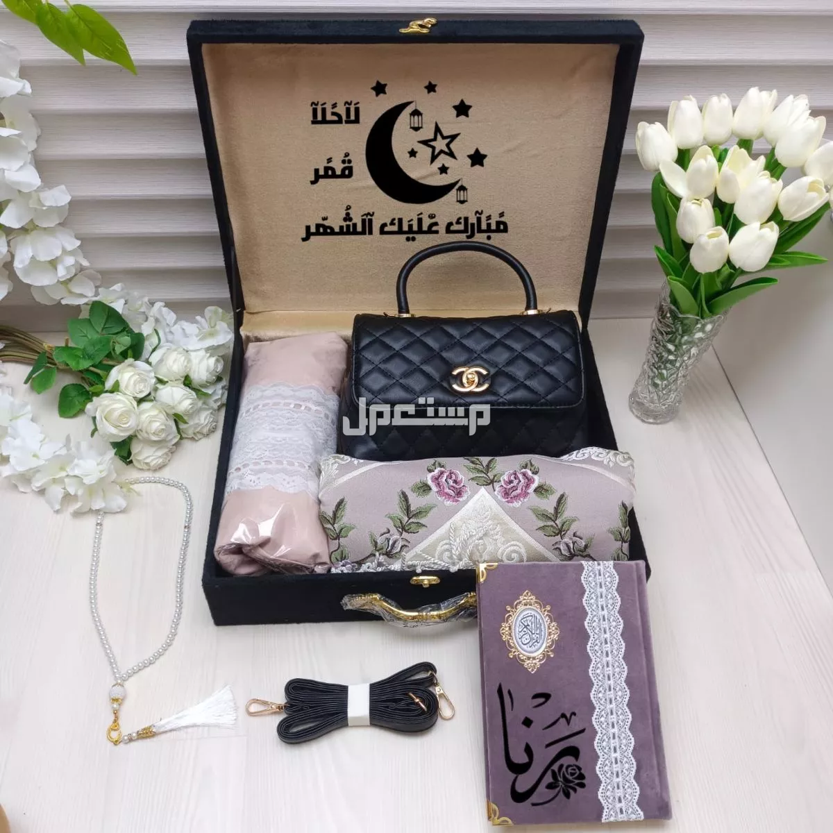 بوكس صلاة نسائي من افخم واطلق الهدايا النسائيه شرشف قطن ناعم عالي الجوده