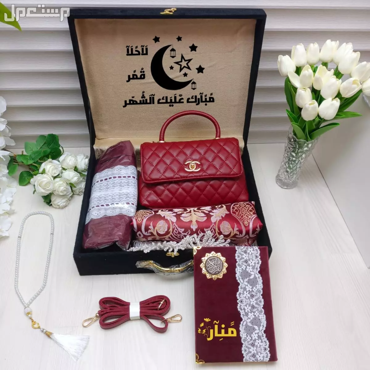 بوكس صلاة نسائي من افخم واطلق الهدايا النسائيه شرشف قطن ناعم عالي الجوده