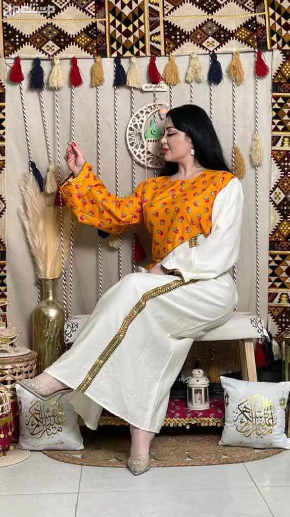 جلابيات شالكي قطن دبل كلوش مقاسين