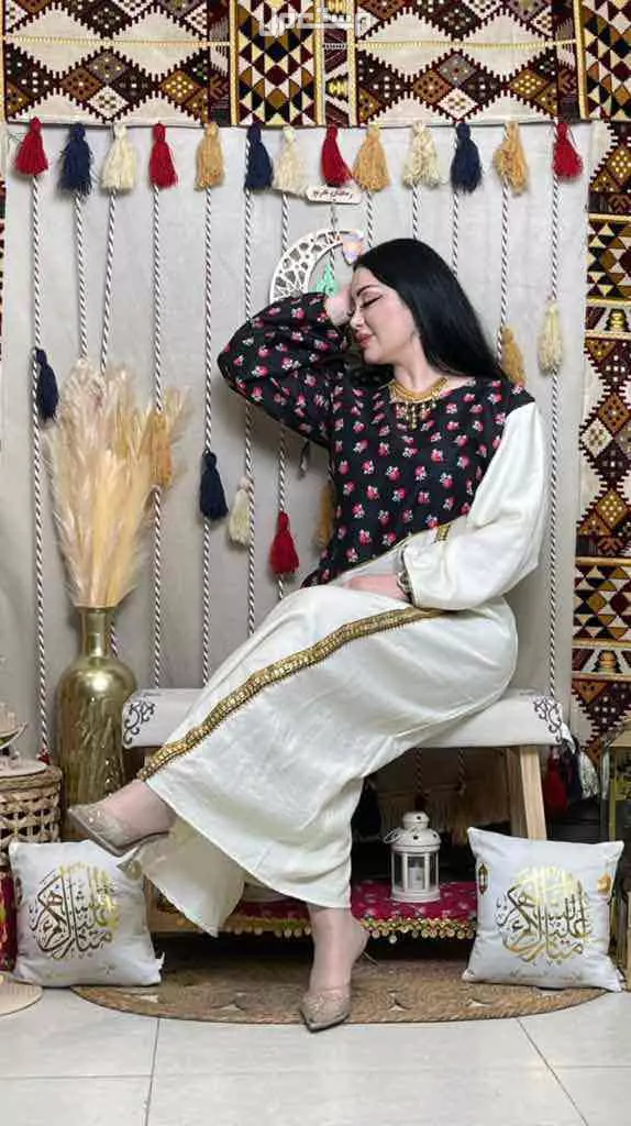 جلابيات شالكي قطن دبل كلوش مقاسين