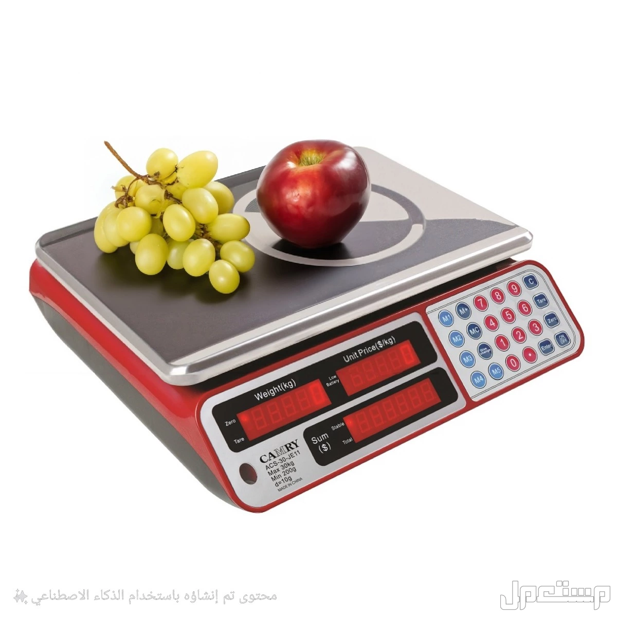 ميزان الكتروني يزن حتى 30 كيلو