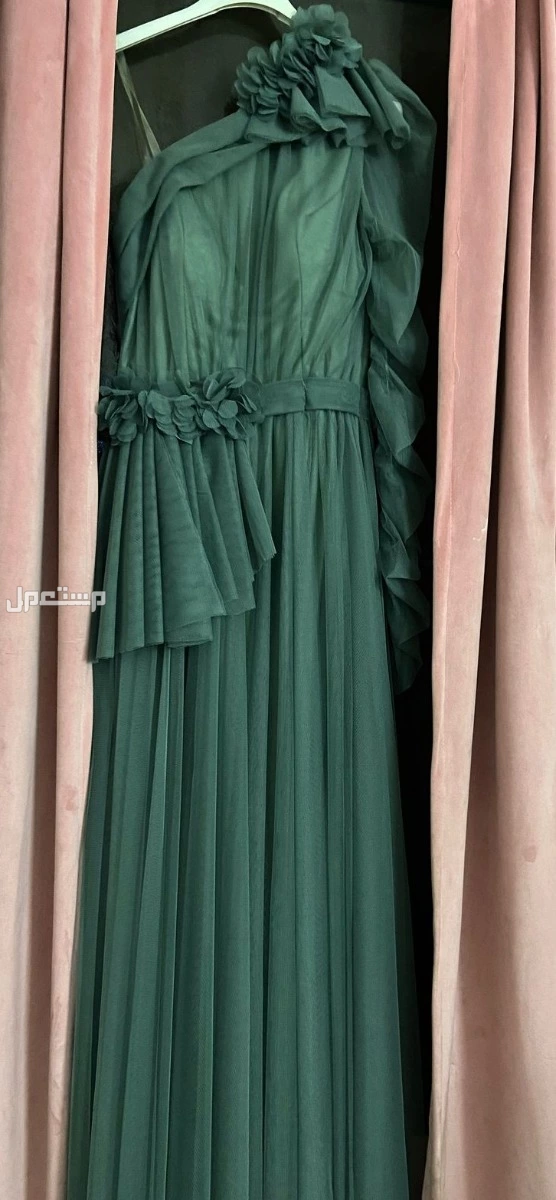 فستان اخضر طويل بسعر 200 في الرياض