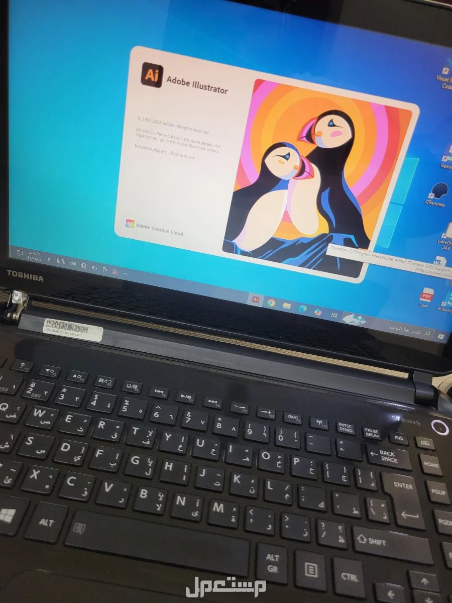 للبيع لابتوب توشيبا بشاشة لمس معالج i7