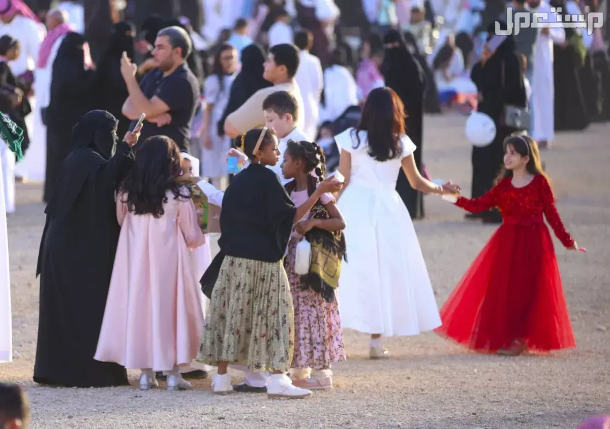 صور هوية عيد الفطر 2025 وأحدث الفعاليات في السعودية فرحة الاطفال في العيد