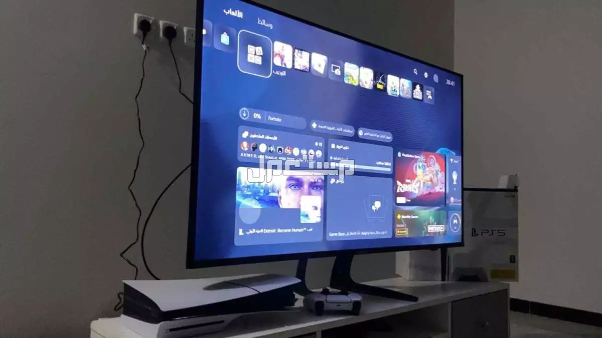 بلايستيشن 5 سليم مع مدخل cd قابل للتفاوض
