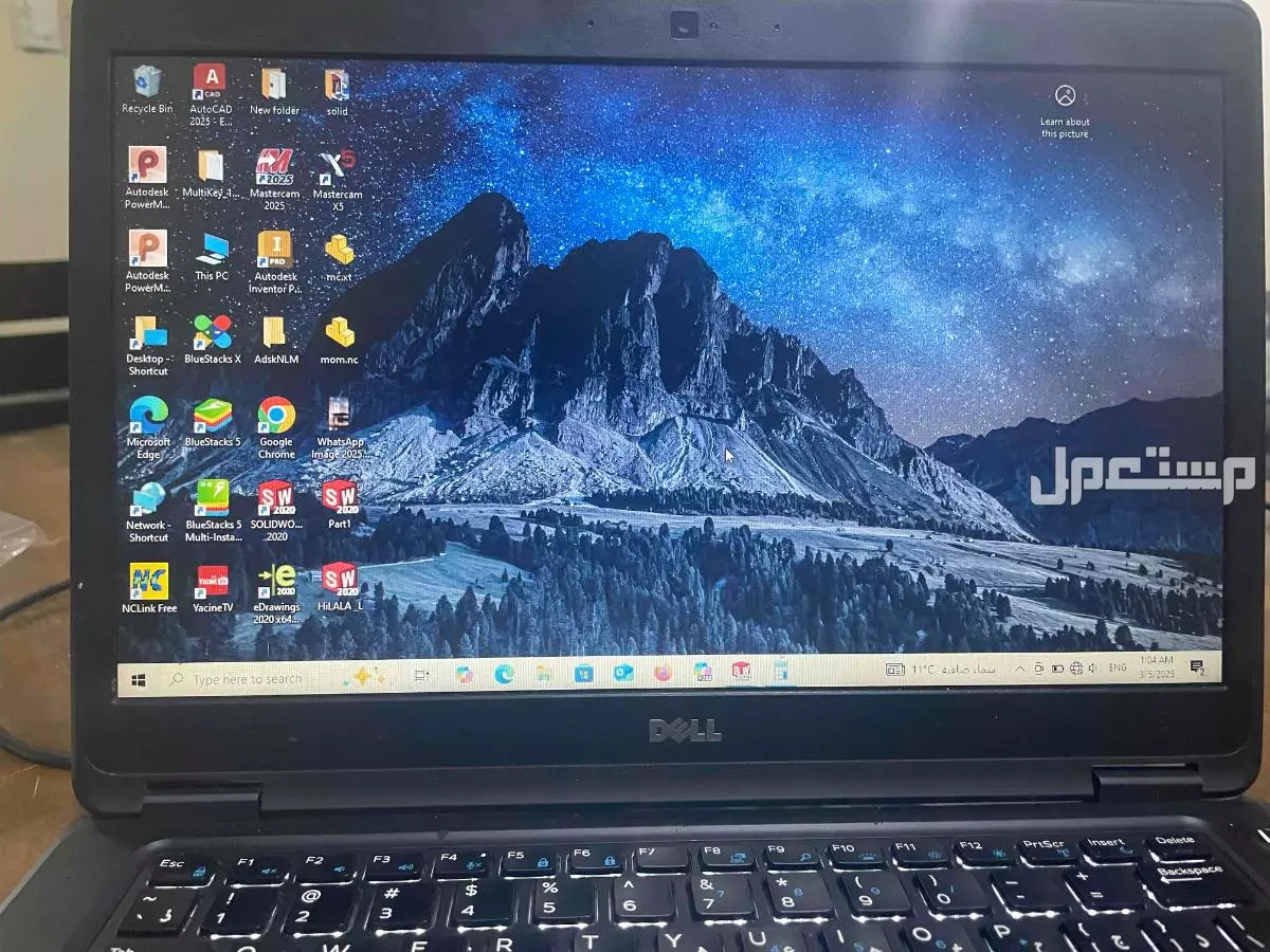 لاب توب مستعمل للبيع ضروري جدا  استعمال خفيف ماشاءالله يتحمل برامج كبيرة جدا  ماركة ديل في الدمام بسعر ألفين ريال سعودي