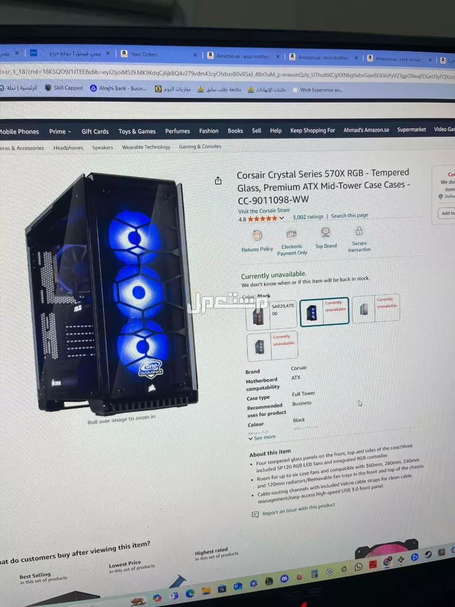 للبيع كمبيوتر احترافي بحالة ممتازة