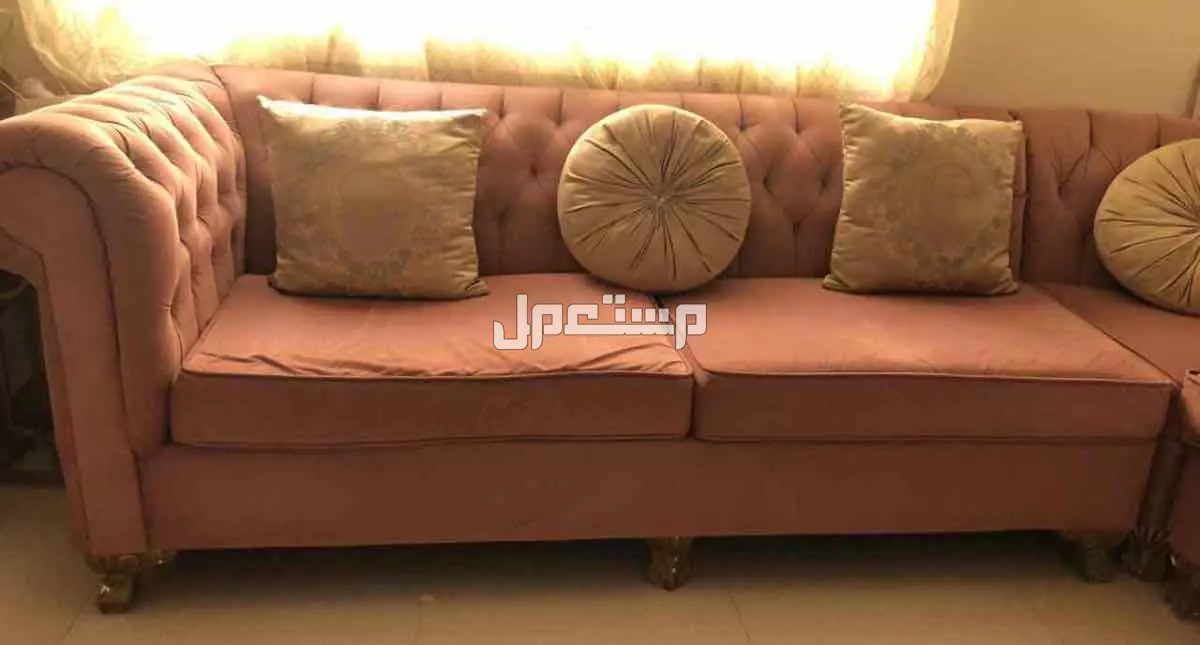 كنب تفصيل متصل مستعمل للبيع في الدمام بسعر 1000 ريال