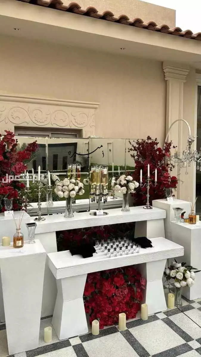 تأجير طاولات طعام بكجات مداخل استقبال الرياض 0502032649