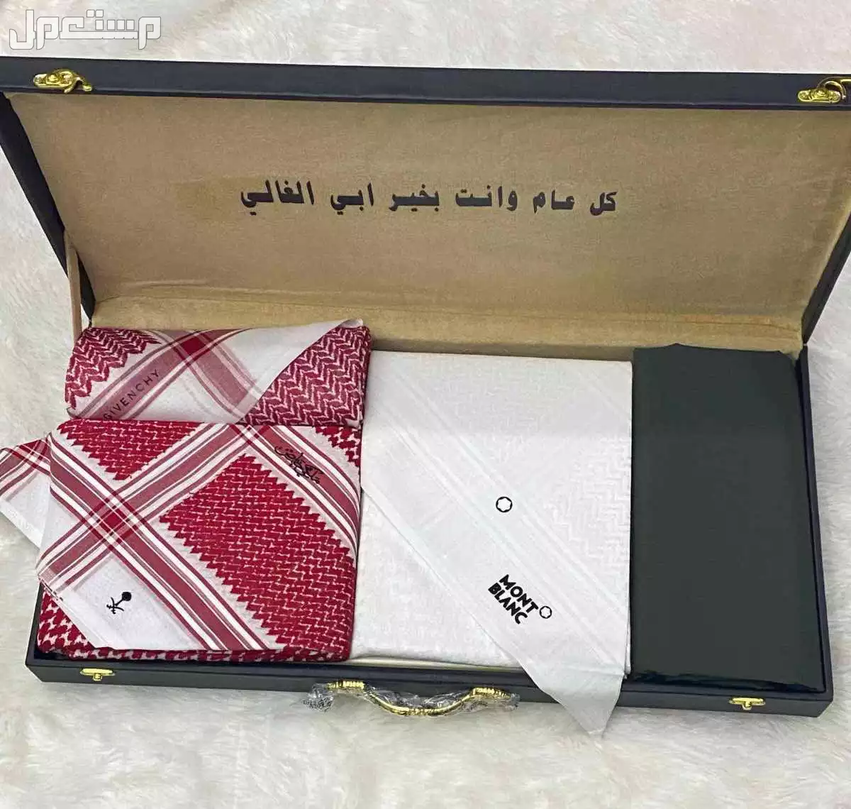 عرض خاص  ❣️شماغ ملكي خاص خامه ممتازه نفس الصوره  100 💯 قطن مقاسات 55–58–60 ❣️❣️شماغ مونت بلانك راقي مقاسات 55–58–60 ❣️❣️شماغ جيفنشي  مقاسات 55–58 -60 ❣️❣️قماش جيفنشي ثلاثه متر وربع