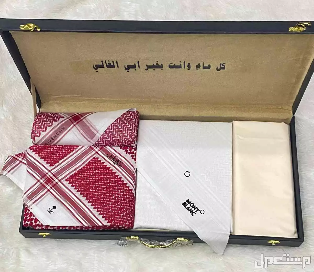 عرض خاص  ❣️شماغ ملكي خاص خامه ممتازه نفس الصوره  100 💯 قطن مقاسات 55–58–60 ❣️❣️شماغ مونت بلانك راقي مقاسات 55–58–60 ❣️❣️شماغ جيفنشي  مقاسات 55–58 -60 ❣️❣️قماش جيفنشي ثلاثه متر وربع