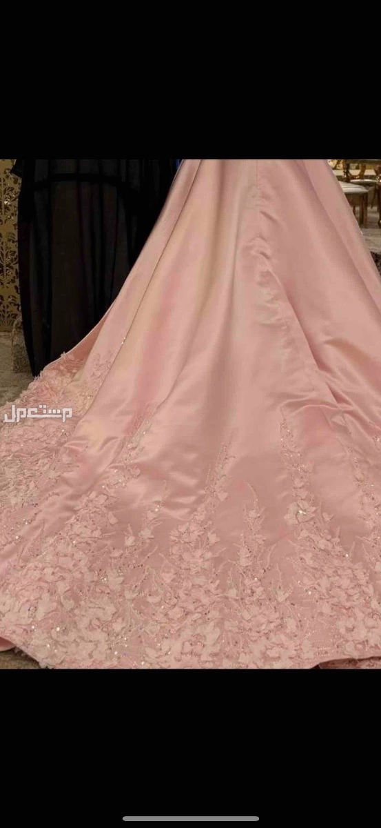 فستان زواج ملكه سهره مستعمل مره واحدة فقط جديد طول الذيل