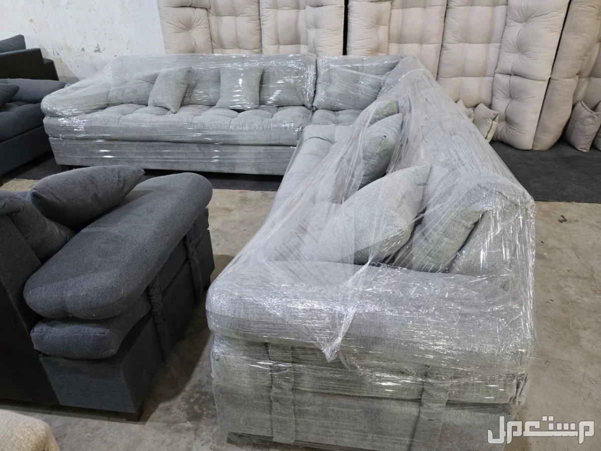 كنب جديد جاهز جميع الالوان بالرياض اطقم حرف ال و7اشخاص مع التوصيل بالرياض 0503414722