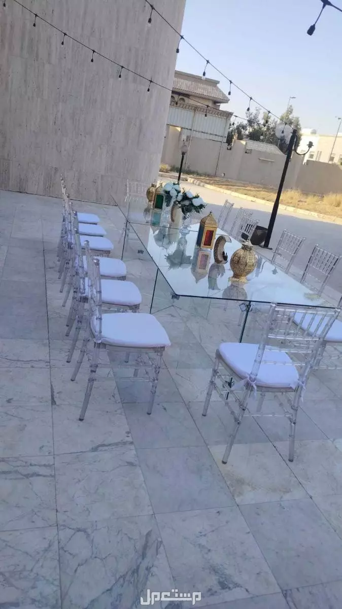 تأجير طاولات طعام تجهيز مناسبات خاص عامه قهوجين صبابين من الجنسين كنب خيام شعبيه اربيه بيت شعر جلسات خارجية الرياض