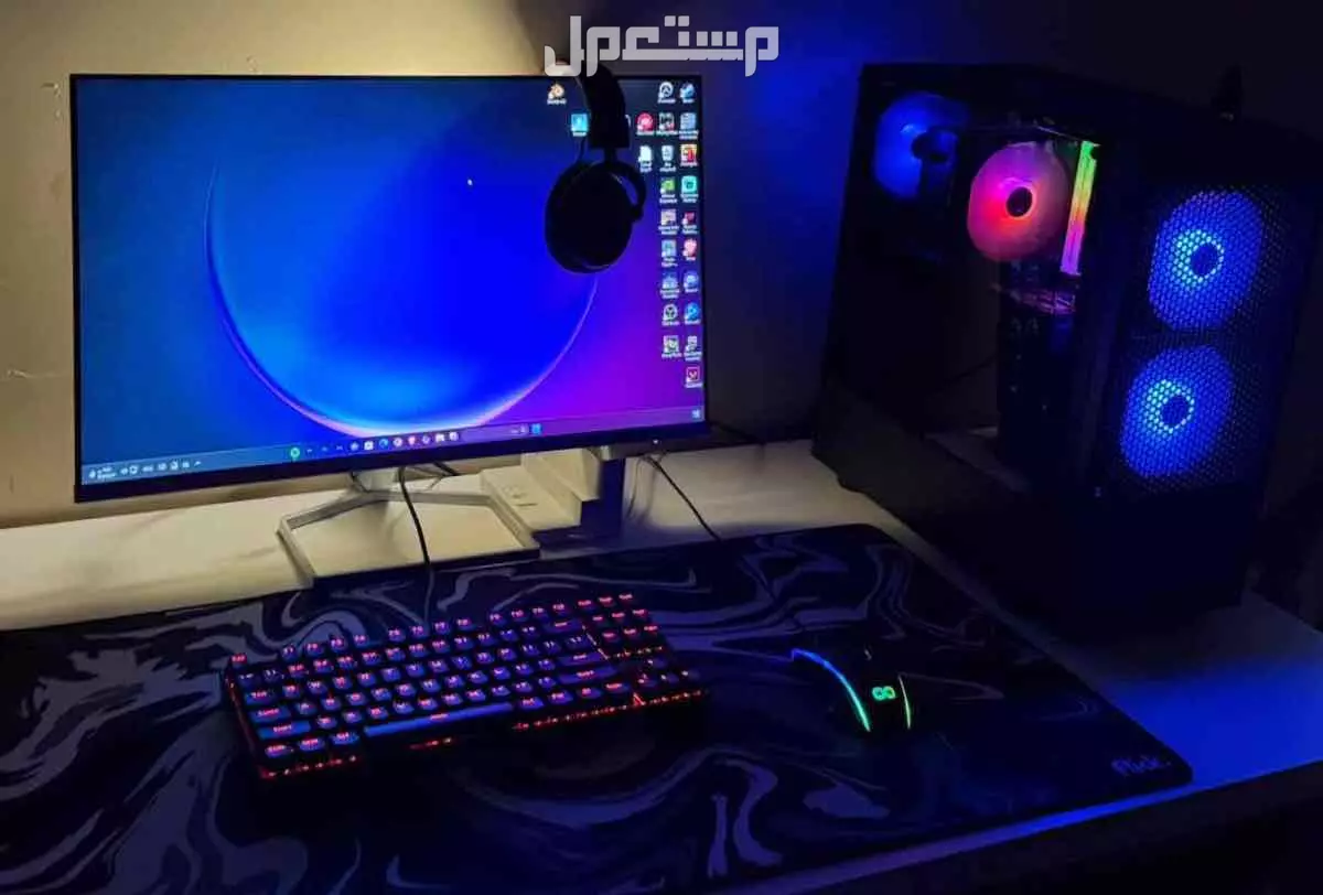 للبيع PC مكتبي بمواصفات قوية للألعاب والتصميم والمونتاج – استخدام 4 أشهر فقط