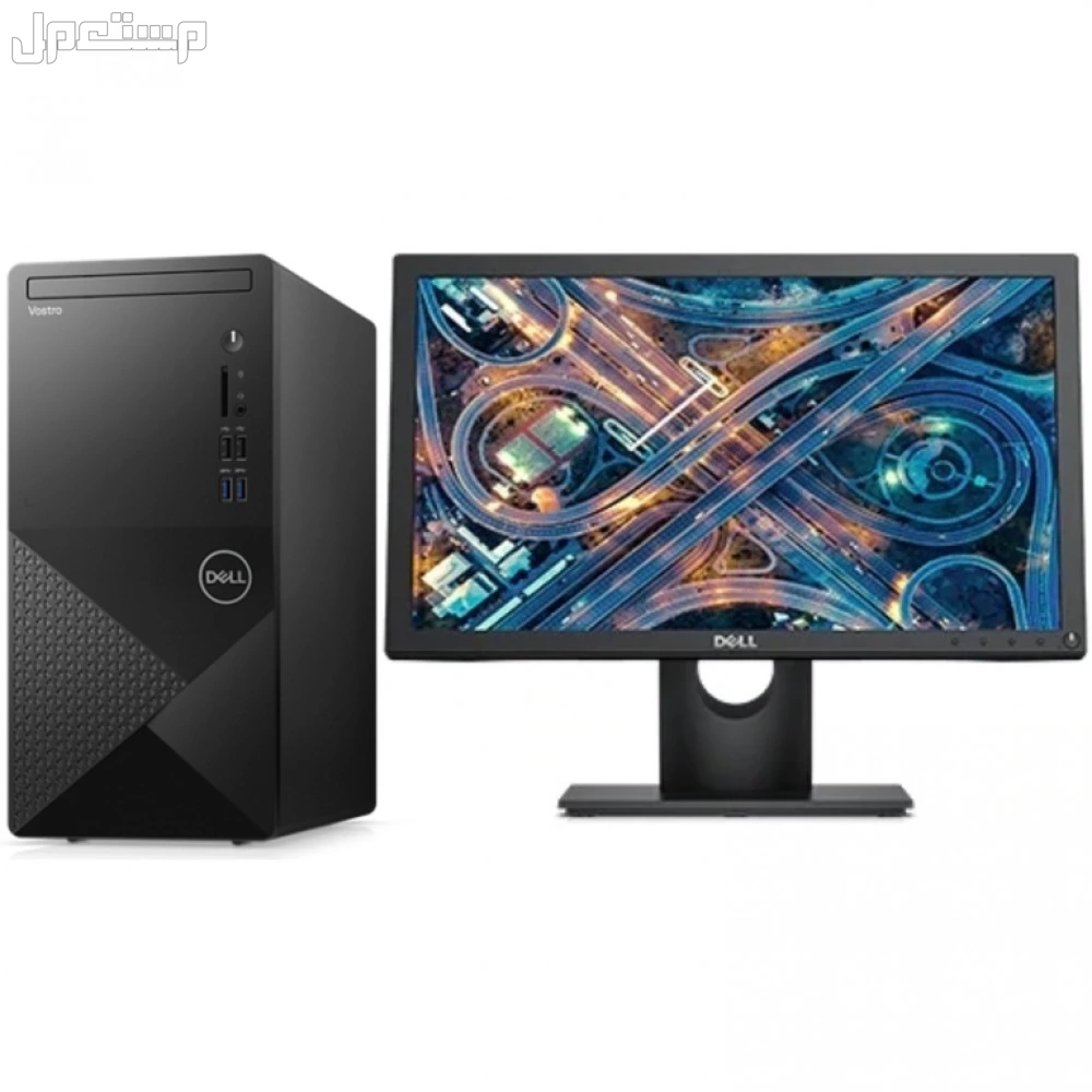 كمبيوتر مكتبي ديل مجدد i3 الجيل العاشر 3080 مع شاشة 22 انش + جميع الملحقات + واي فاي