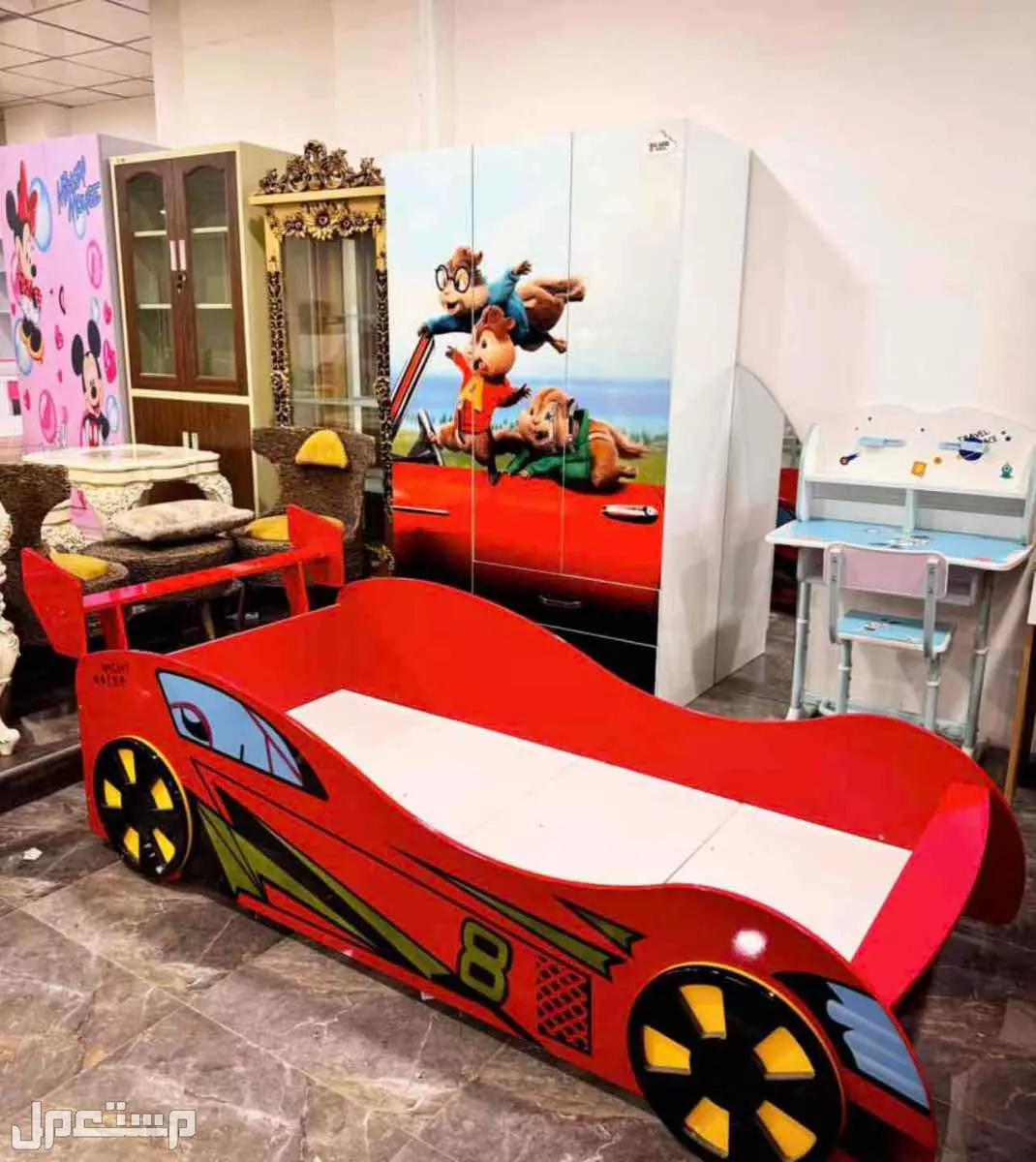 سرير اطفال شكل سيارة ( جديد ) new bed car shaped