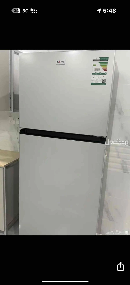 للبيع ثلاجه sreen جديده لم تستخدم ومكيفين سبيلت لم تستخدم