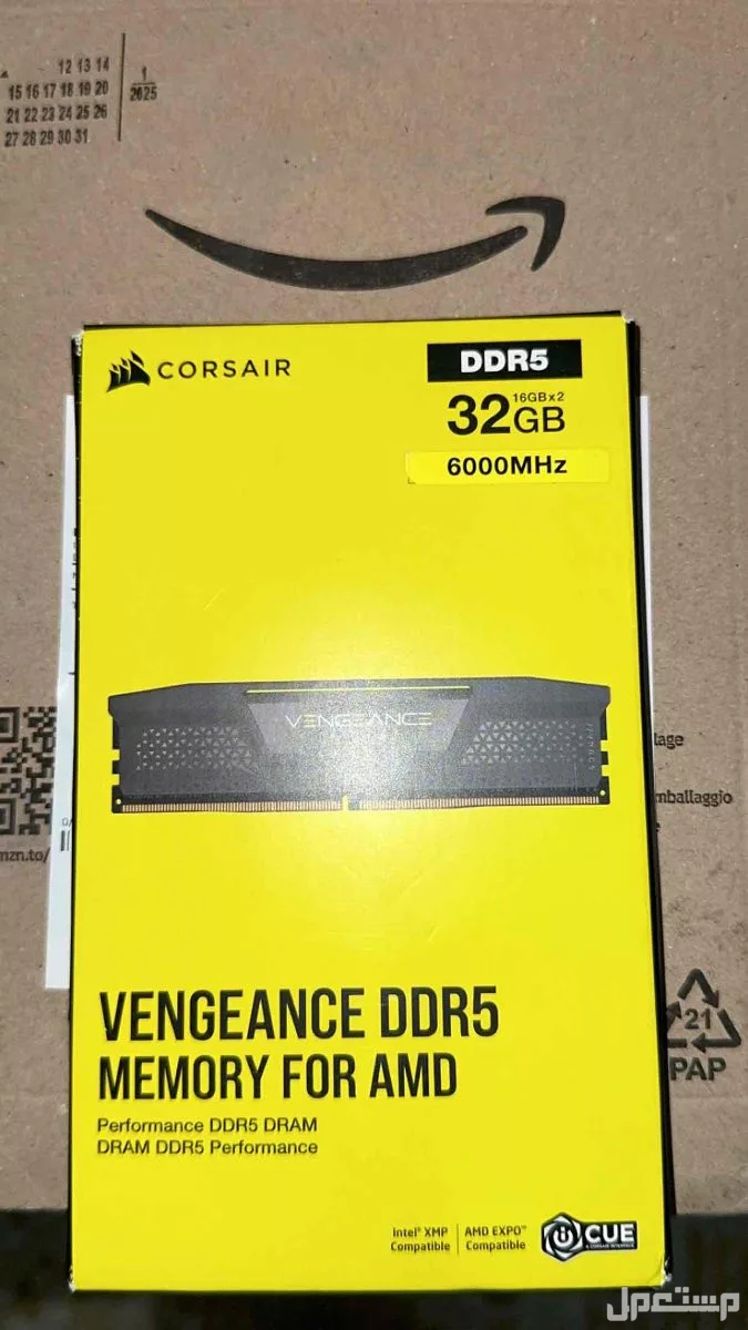 للبيع رامات جديده بكرتونها 32gb ddr5