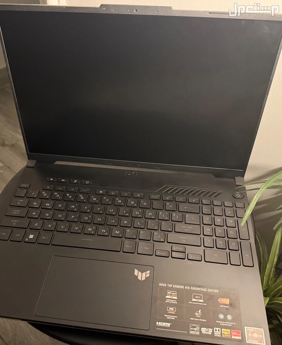 لابتوب ألعاب Asus Tuf رايزون 7، الرامات 16 جيجا، 512 جيجا شبه جديد