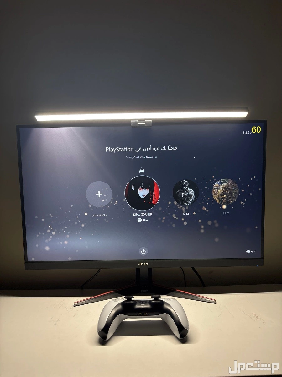 شاشة(ماركه ايسر و موديل Acer Acer Nitro VG270 M3)شاشه 27 بوصه . دقة الشاشه 1920x1080 ، Full HD ،وقت الاستجابه0.5 ملي ثانيه، معدل التحديث 180 هرتز، المدى الديناميكي العالي HDR10،