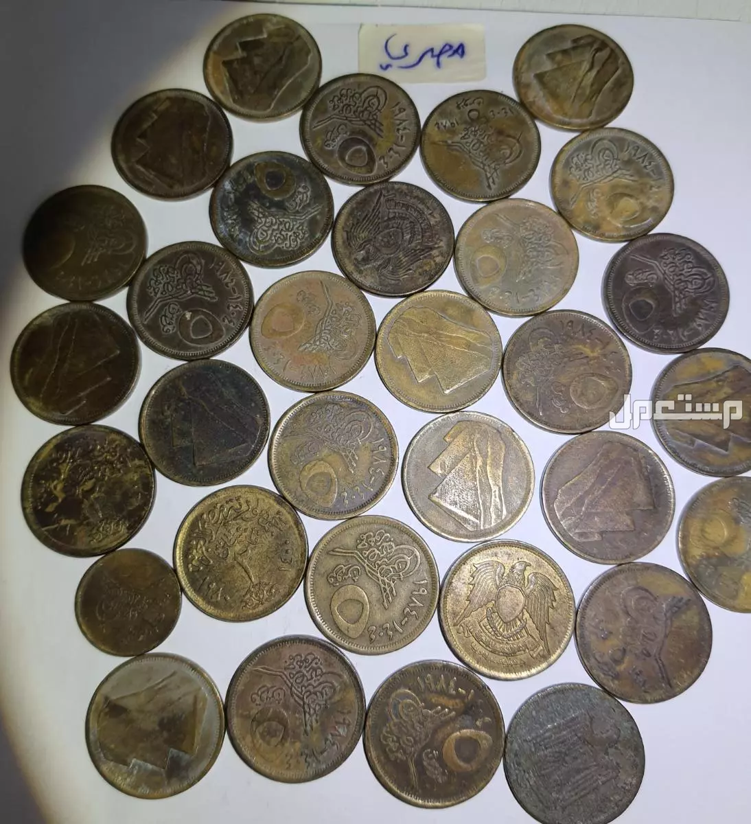 عملة معدنية خليجية ومصرية قديمة