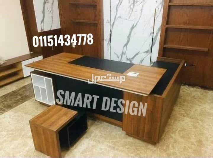 مكتب مودرن خشب mdf اسباني مستورد من شركه smart design  للاثاث المكتبي 01151434778