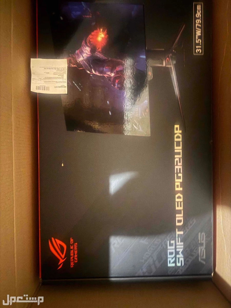 شاشة ASUS SOWIFT OLED PG32 UCDP بقراطيسها  في الرياض بسعر 5500 ريال سعودي z