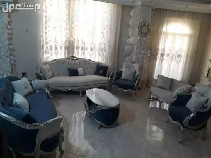 صالون نيو كلاسيك خشب زان 6 قطع