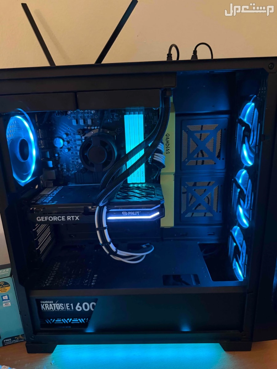 بي سي قيمنق فاخر RTX 4060 i5 14th اكسسوارات PC gaming