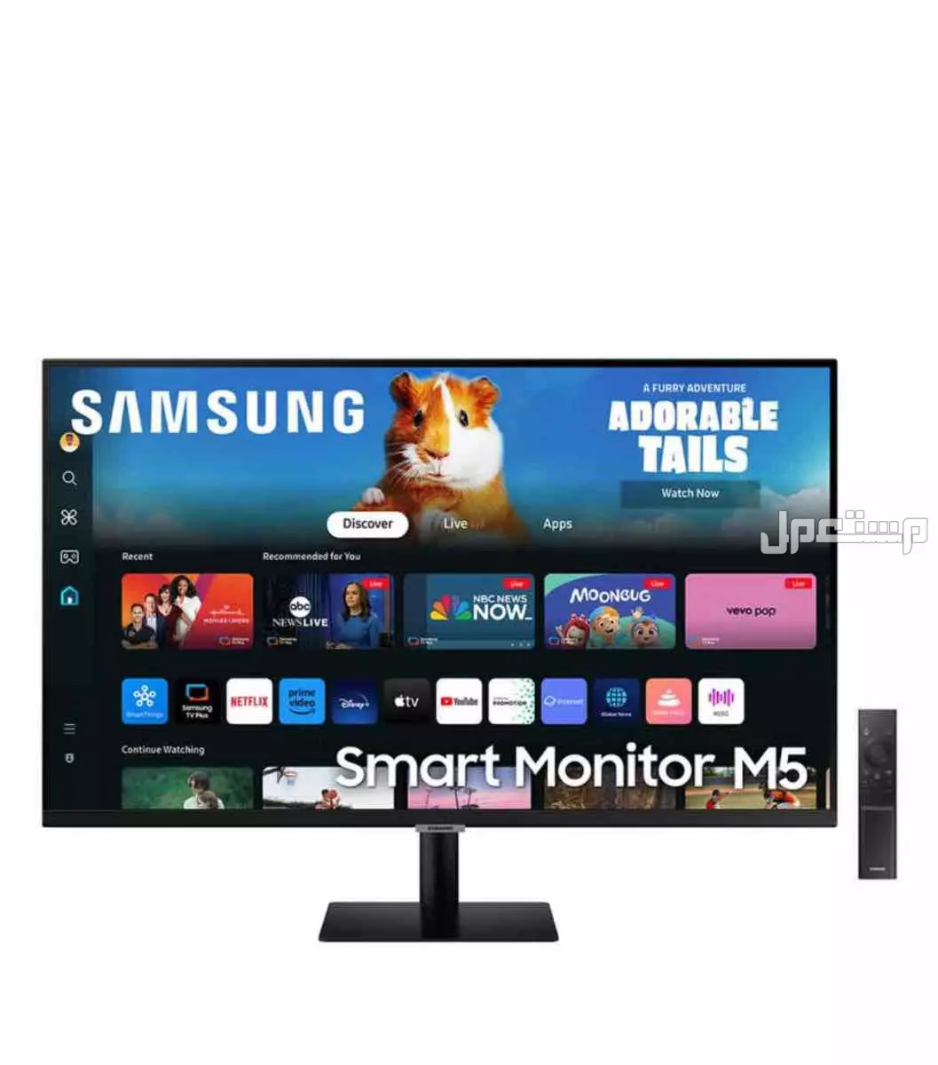 سامسونج الذكية 27 بوصه  مسطحه (Samsung smart monitor M5